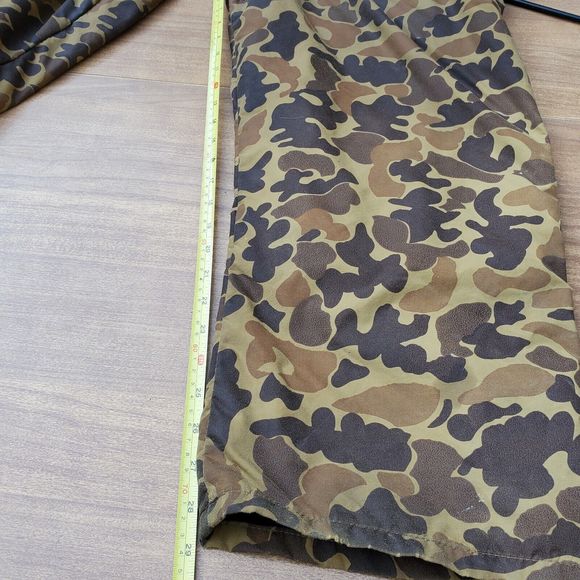 Vintage Stearns Duck Hunting Bouyant Camo Bib Overalls Pants PFD FB-7081 Mens XL - Picture 7 of 16